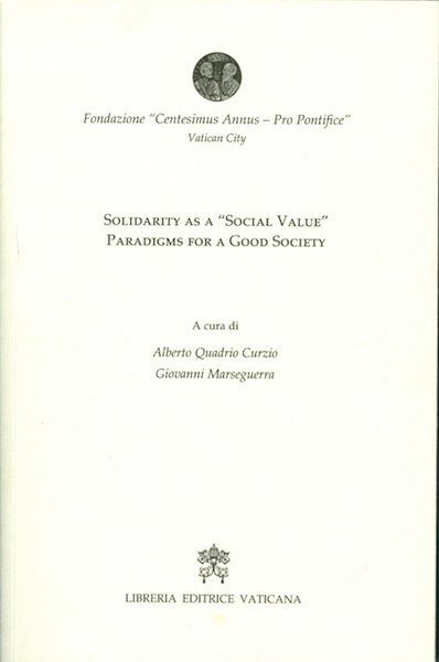 Imagen de Solidarity as a "social value" paradigms for a good society