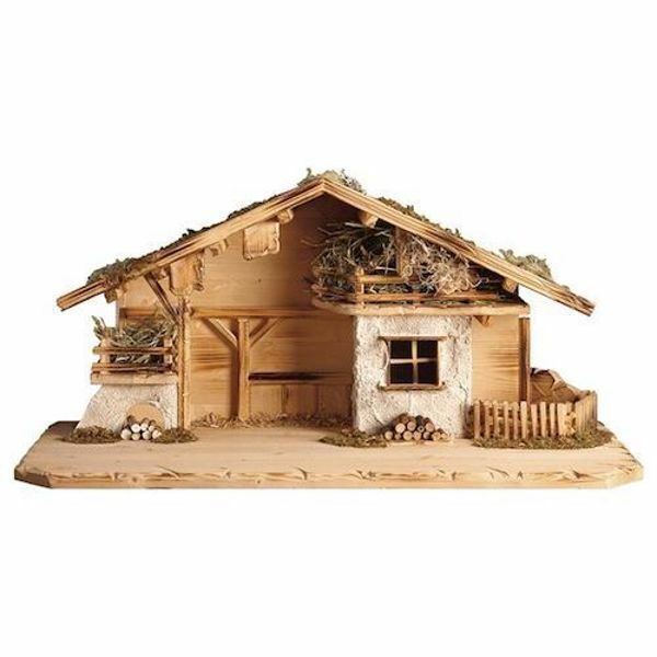 Picture of Edelweiss Stable cm 15 (5,9 inch) for Ulrich Nativity Scene in Val Gardena wood