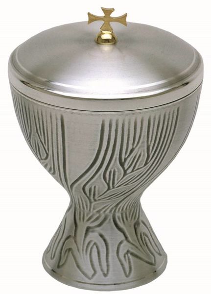 Picture of Liturgical Ciborium H. cm 17,5 (6,9 inch) Ears of Wheat in brass Gold Silver 