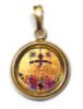 Imagen de Colgante Crucifixión de Jesús 19 mm plata y esmalte
