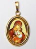 Imagen de Colgante Virgen de la Incarnación 19x24 mm plata y esmalte