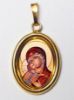 Picture of Our Lady of Vladimir Pendant 19x24 mm silver and enamel