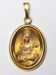 Picture of Our Lady of Castelmonte Gold plated Silver and Porcelain oval Pendant mm 19x24 (0,75x0,95 inch) Unisex Woman Man