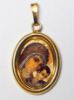 Immagine di Ciondolo Madonna del Cammino di Kiko 19x24 mm argento 925 e smalto