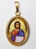 Imagen de Colgante Cristo Pantocrátor 19x24 mm plata y esmalte