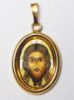 Picture of Holy Face of Jesus Pendant 19x24 mm silver and enamel