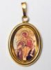 Immagine di Ciondolo Sacra Famiglia di Kiko 19x24 mm argento 925 e smalto