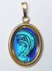 Immagine di Ciondolo Madonna del Silenzio di Kiko 19x24 mm argento 925 e smalto