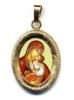 Immagine di Pendente Madonna dell' Incarnazione 19x24 mm argento 925 e smalto