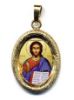Picture of Christ Pantocrator Pendant 19x24 mm silver and enamel