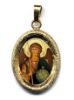 Picture of St. Michael Necklace Pendant 19x24 mm silver and enamel