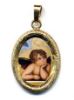 Immagine di Ciondolo Angelo 19x24 mm argento 925 e smalto