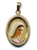 Immagine di Medaglia Madonna di Medjugorje 19x24 mm argento 925 e smalto