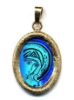 Immagine di Ciondolo Madonna del Silenzio di Kiko 19x24 mm argento 925 e smalto