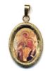 Picture of Holy Family Pendant by Kiko 19x24 mm silver and enamel