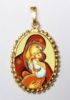 Picture of Our Lady of Incarnation Pendant 24x30 mm silver and enamel