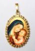 Immagine di Ciondolo Madonna del Buon Consiglio 24x30 mm argento 925 e smalto