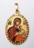 Immagine di Ciondolo Madonna del Perpetuo Soccorso 24x30 mm argento e smalto