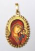 Picture of Our Lady of Kazan Pendant 24x30 mm silver and enamel