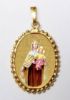 Immagine di Medaglietta Madonna del Carmelo 24x30 mm argento 925 e smalto