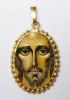 Imagen de Colgante Cristo Pantocrator Kiko Arguello 24x30 mm plata y esmalte