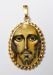 Immagine di Cristo di Kiko Ciondolo Pendente ovale a corona mm 24x30 (0,94x1,18 inch) Argento placcato Oro e Porcellana da Donna