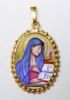 Imagen de Medalla Virgo Fidelis 24x30 mm plata y esmalte