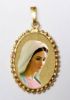 Immagine di Ciondolo Madonna di Medjugorje 24x30 mm argento 925 e smalto