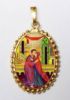 Immagine di Ciondolo Santi Anna e Gioacchino 24x30 mm argento 925 e smalto