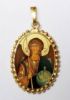 Picture of St. Michael Necklace Pendant 24x30 mm silver and enamel