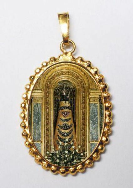 Picture of Our Lady of Loreto Medal 24x30 mm silver and enamel