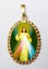 Picture of Jesus Pendant 24x30 mm silver and enamel