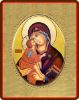 Immagine di Icona Madonna con Bambino 8x10 cm porcellana e legno