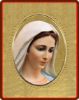 Immagine di Icona sacra Madonna 8x10 cm porcellana e legno dipinta a mano
