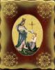 Immagine di Icona Madonna con Bambino 15x20 cm porcellana e legno