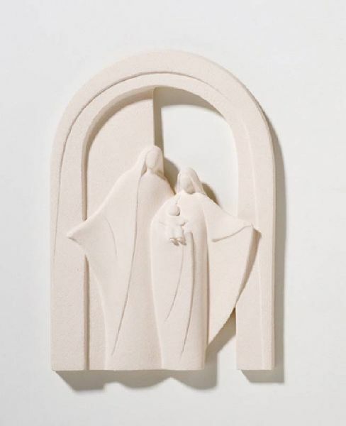 Picture of Holy Family Porch 29 cm (11,4 inch) Centro Ave white ceramic Nativity set