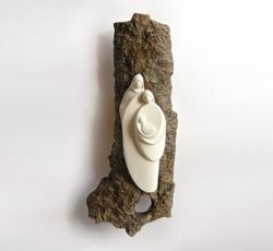 Immagine di Sacra Famiglia Oriente Colorata cm 46 (18,1 inch) Statua Presepe in argilla refrattaria bianca Ceramica Centro Ave Loppiano