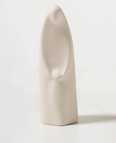 Immagine di Statua Madonna del Buon Cammino 14,5 cm ceramica bianca Loppiano