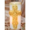 Immagine di Vaso con Croce Candela natalizia artigianale