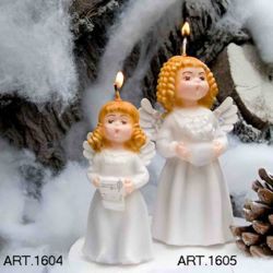 Picture of Christmas Candle Angel with Parchment, big