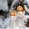 Picture of  Angel with Parchment small Decorative Holiday Candle 