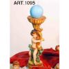 Immagine di Candeliere con Putto Candela natalizia artigianale