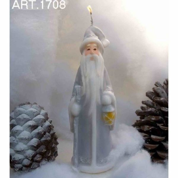 Immagine di Babbo Natale con Lanterna Candela natalizia piccola