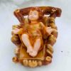 Immagine di Gesù Bambino e Culla Candela natalizia piccola
