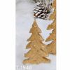 Immagine di Albero di Natale Oro Candela natalizia piccola