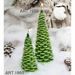 Immagine di Albero di Natale Verde piccolo con Glitter - Candela di Natale 
