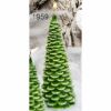 Immagine di Albero di Natale Verde Glitter Candela natalizia grande