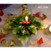 Picture of  Holly hand painted Christmas Candle 