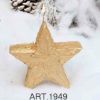 Picture of  Standing Star Gold Decorative Christmas Candle 