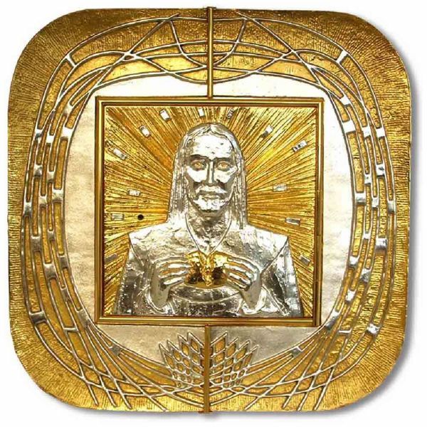 Picture of Large golden Wall Tabernacle 55x55 cm (21,7x21,7 inch) Christ 